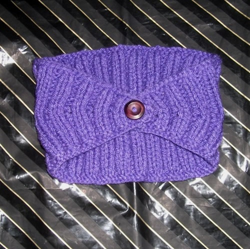 Purple - A knitted headband made and sold by Longhaired Jewels